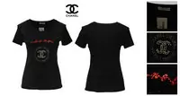 femmes chanel t-shirt populaire coton 2013 paris chanel noir